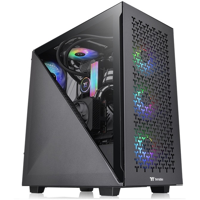 Kasë Thermaltake Divider 300 TG Air Midi Tower - Zezë