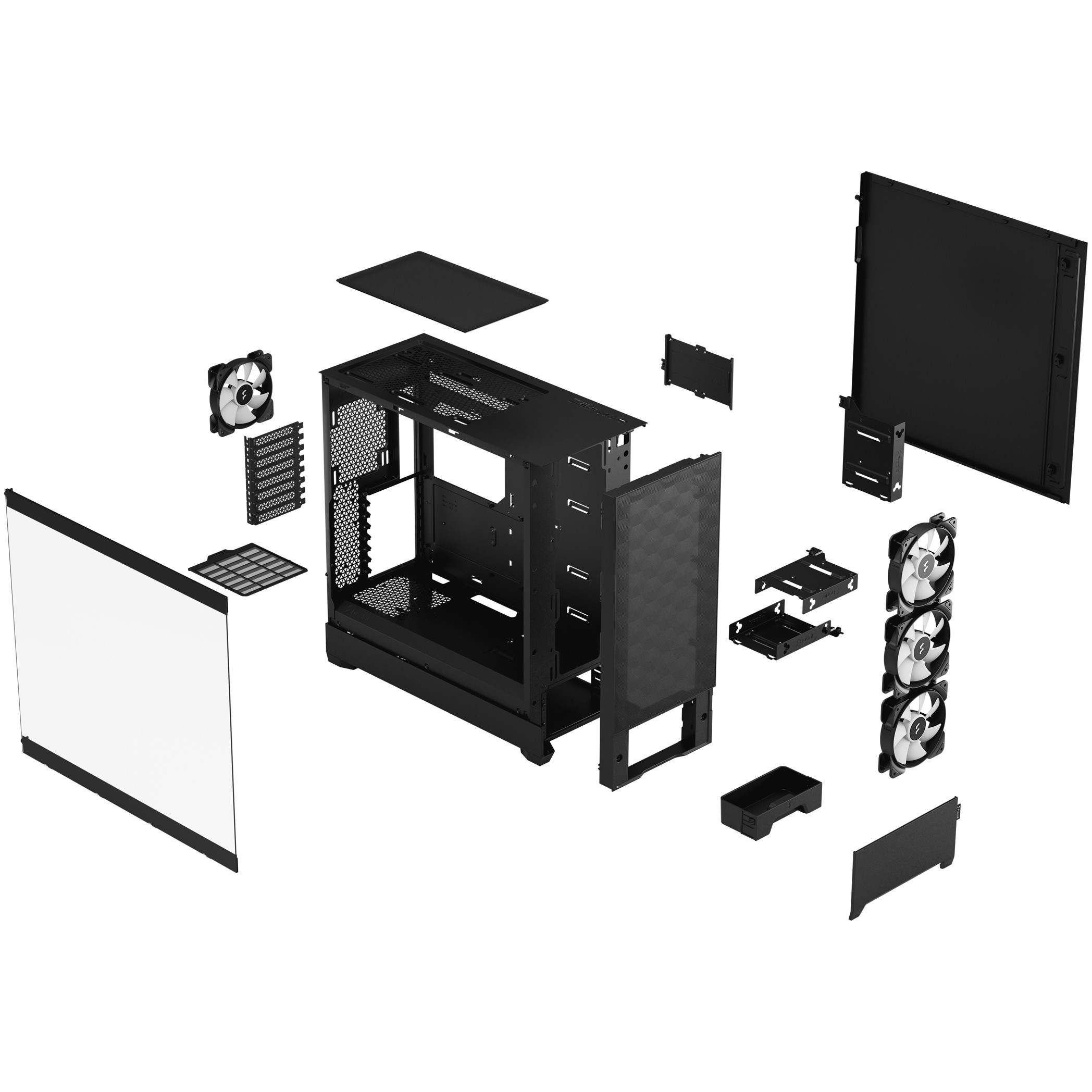 Kasë Fractal Design Pop XL Air RGB Window Midi Tower - Zezë - Figura 4