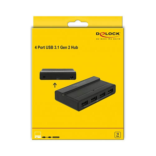 HUB DELOCK USB 3.1 / 4×Ports - Zezë - Figura 5