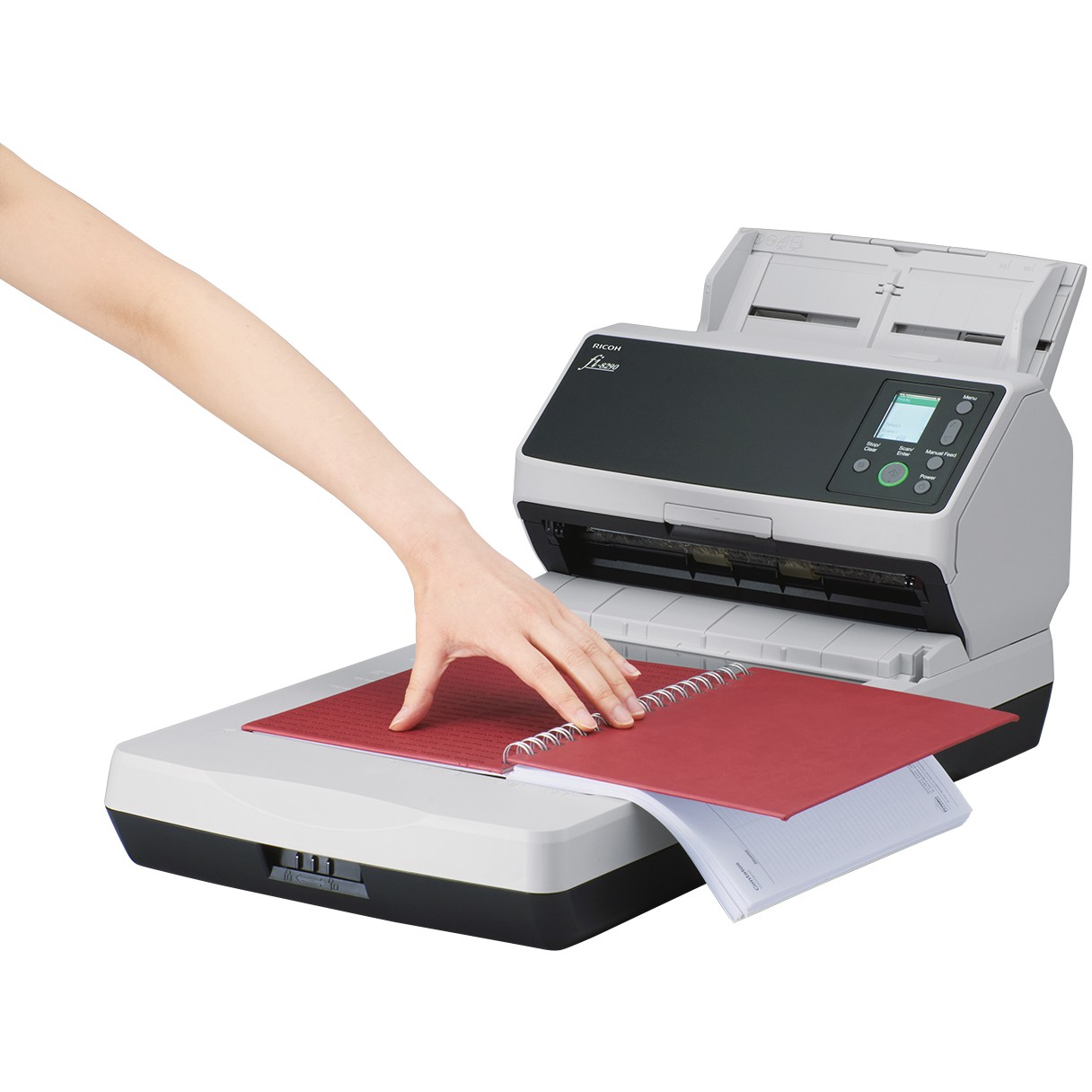 Skaner RICOH fi-8290 A4 Document Scanner with ADF Duplex & Flatbed USB 3.2 LAN - Bardhë - Figura 4