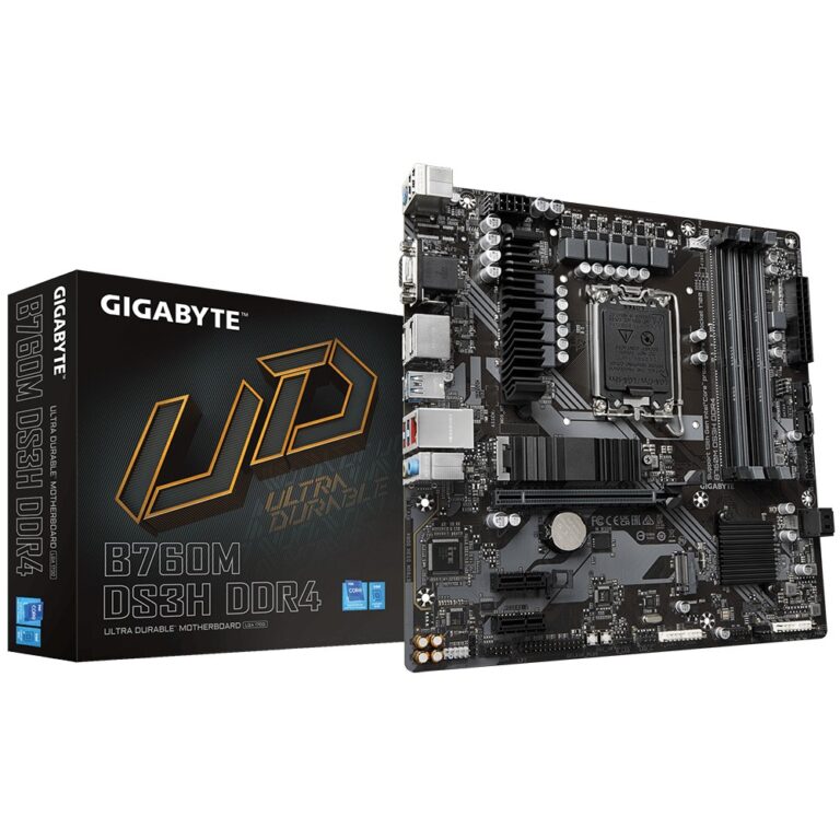 Pllakë amë 1700 Gigabyte B760M DS3H DDR4