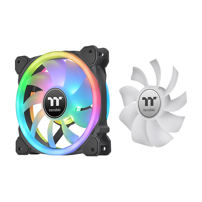 Ftohës për Kasë Thermaltake SWAFAN 12 RGB / 120mm / Radiator Fan / TT Premium Edition / 3-Pack - Zezë