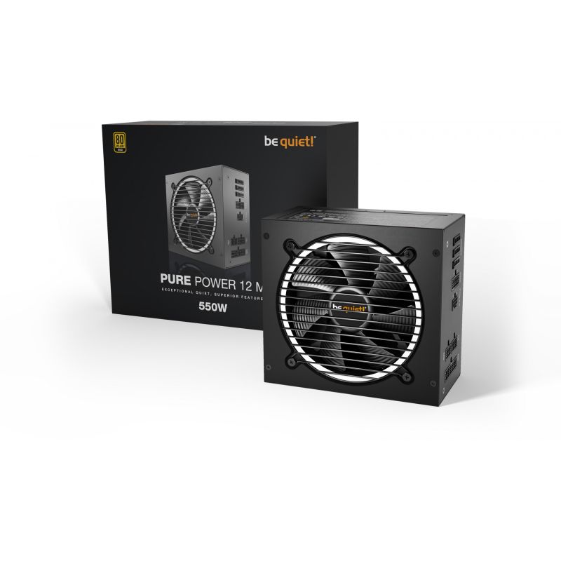 Furnizues Energjie PSU be quiet! Pure Power 12 M 550W ATX Power Supply / Modular / 80+ Gold – Zezë* - Figura 2