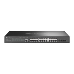 TP-Link Omada SG3428XMP – 24× Gigabit PoE+ + 4× 10G SFP+ L2+ Managed Switch, 384W PoE, Rackmount
