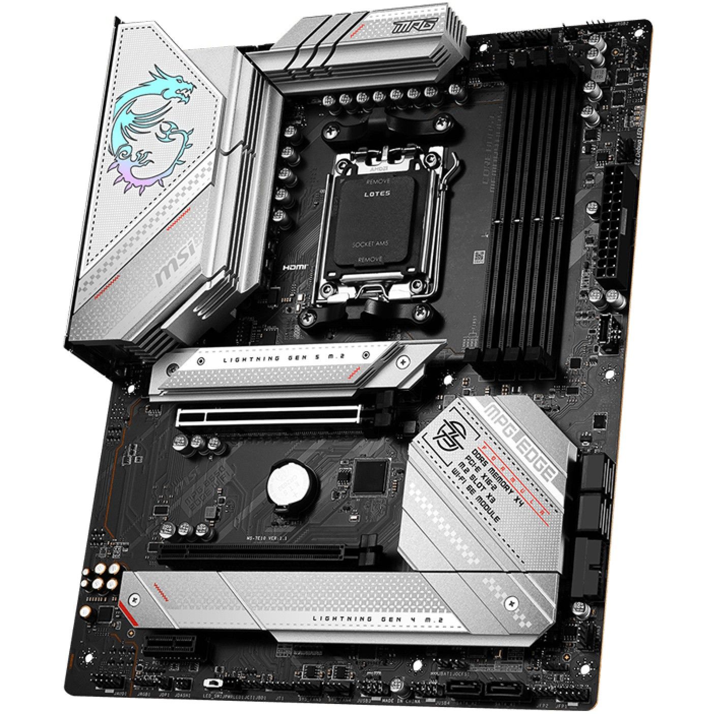 Pllakë Amë MB AMD MSI MPG B650 Edge WIFI / AMD Socket AM5 / DDR4 / ATX - Figura 3