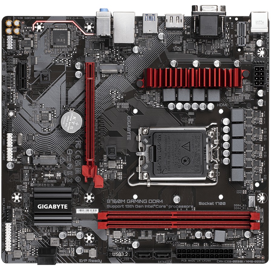 Pllakë Amë MB Intel Gigabyte B760M GAMING / Intel Socket 1700 / DDR4 / mATX - Figura 5