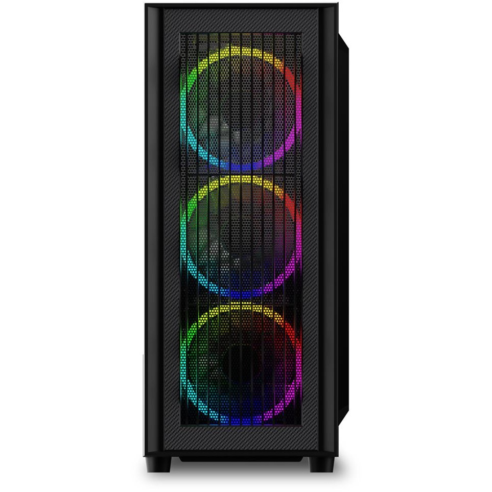 Kasë Sharkoon WAVE RGB Midi Tower - Zezë - Figura 2