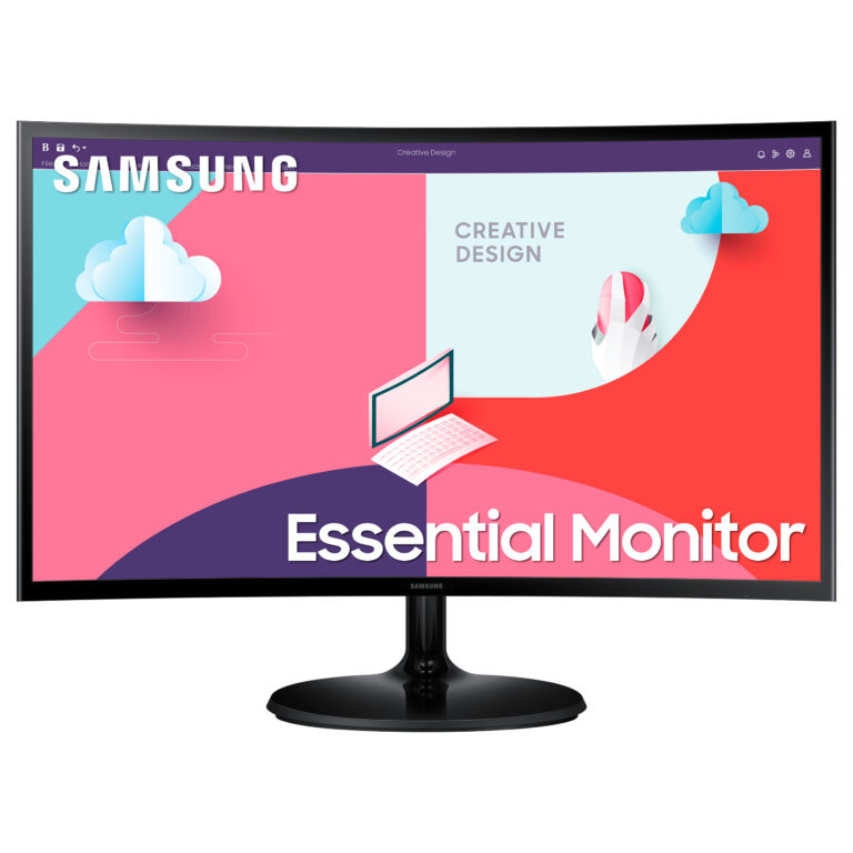 Monitor Samsung S24C364EAU Essential / 24"/ Full HD VA / LCD / Curved / 75 Hz / 4 ms / HDMI+VGA+HDCP - Zezë