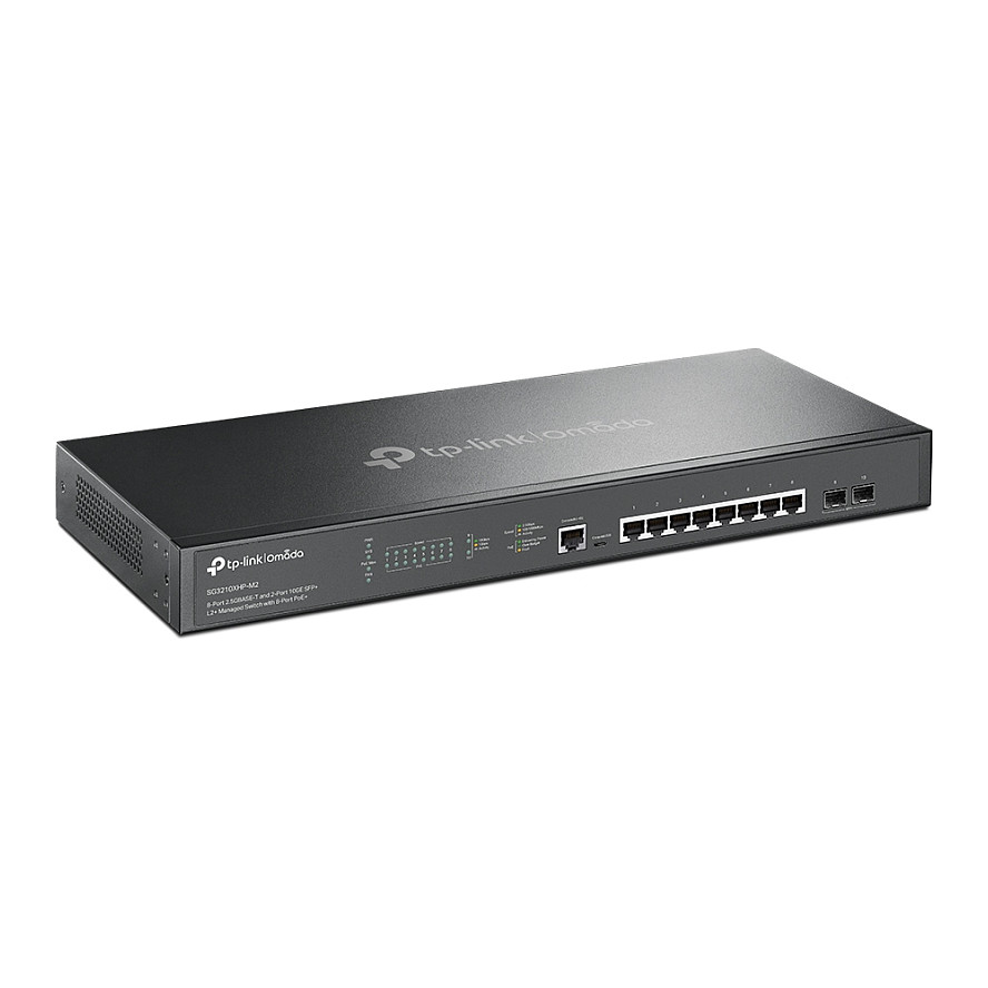TP-Link Omada SG3210XHP-M2 – 8× 2.5GbE PoE+ + 2× 10G SFP+ L2+ Managed Switch, 240W PoE, Rackmount - Figura 2