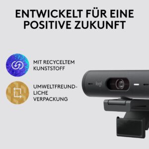 Webcam Logitech BRIO 500 1920 x 1080 4 MP 60 fps grafit