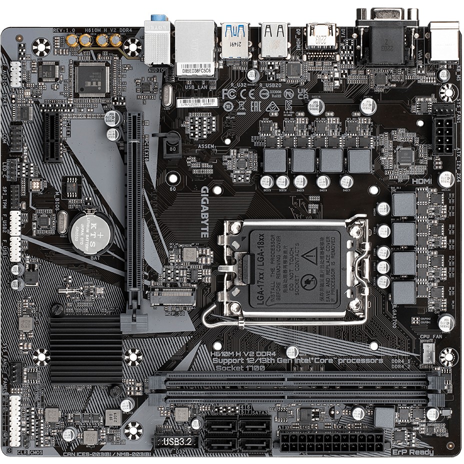 Pllakë Amë MB Intel 1700 Gigabyte H610M H DDR4 V2 - Figura 5