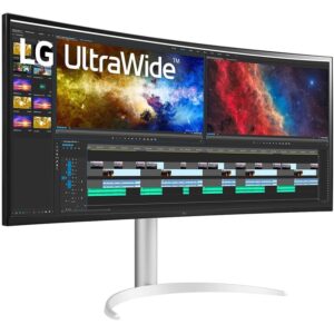 Monitor i lakuar LG UltraWide 38BQ85C-W / 37.5" Quad HD+ 5ms 75Hz IPS Curved / HDMI DP USB-C Speaker / e bardhë