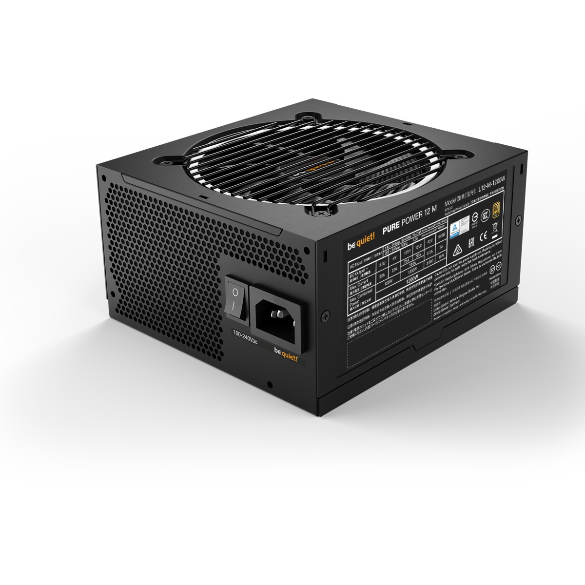 Furnizues Energjie 1200W be quiet! PURE Power 12 M | 80+ Gold ATX 3.1 - Figura 3