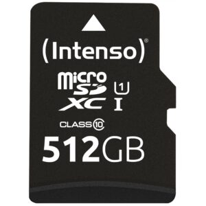 Kartë Memorie SD CARD 512GB Intenso 3424493 Micro - UHS-I