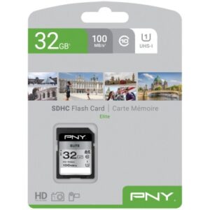 Kartë Memorie SD CARD PNY Elite - Flash-Memory Card - 32 GB - UHS-I U1 / Class10