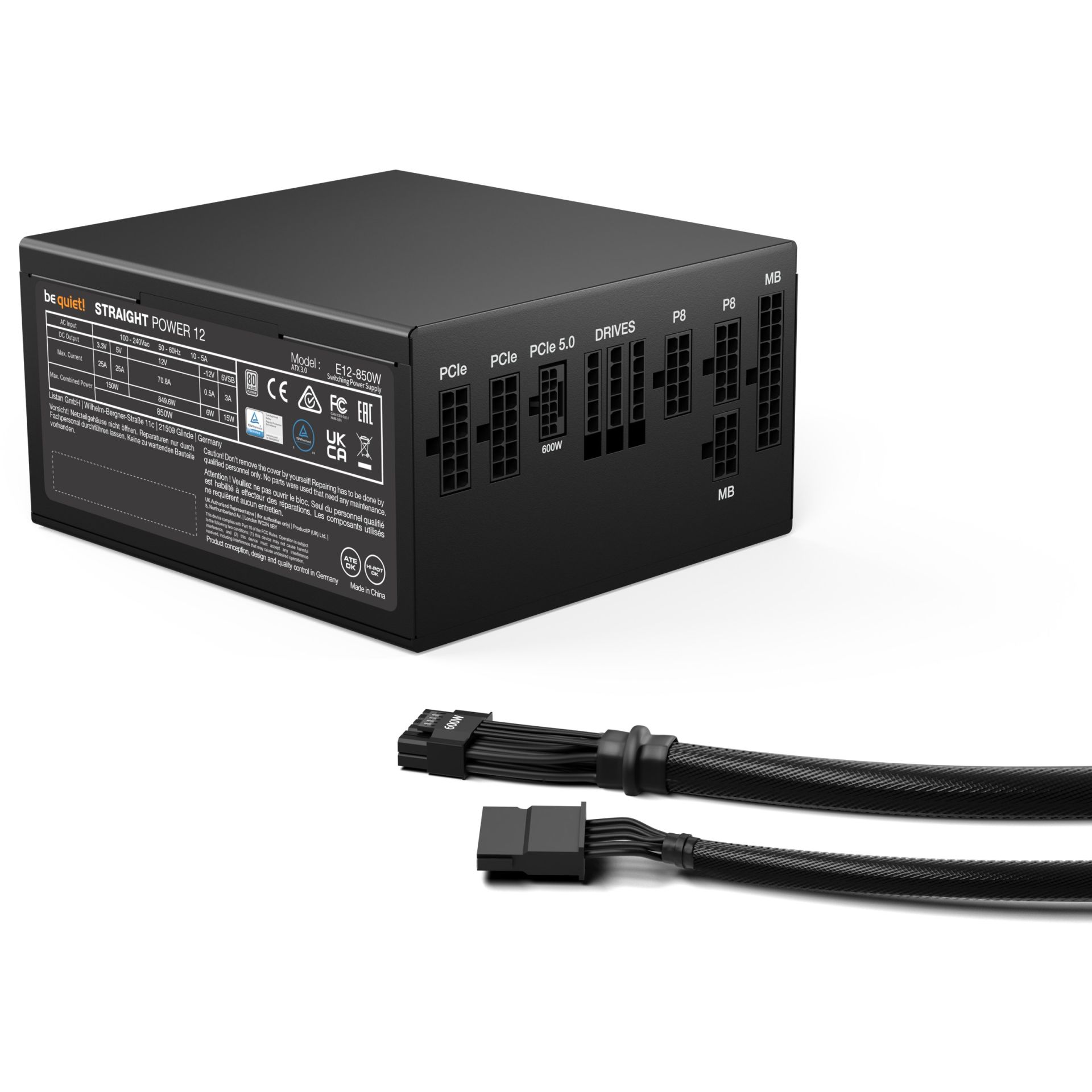 Furnizues Energjie PSU 850W be quiet! Straight Power 12 | 80+Platinum - Figura 2
