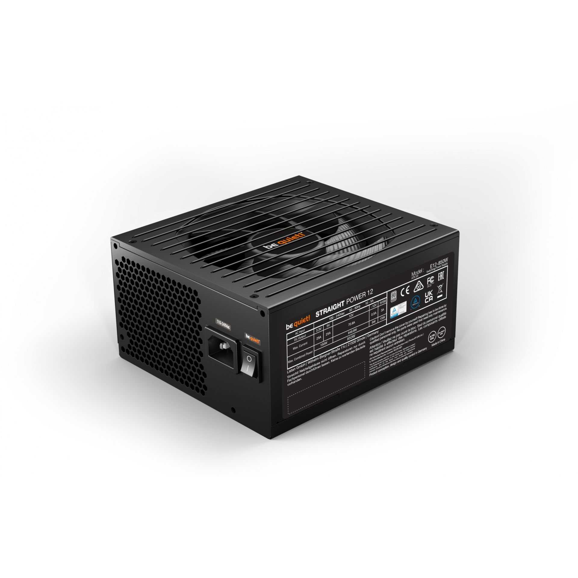 Furnizues Energjie PSU 850W be quiet! Straight Power 12 | 80+Platinum - Figura 3