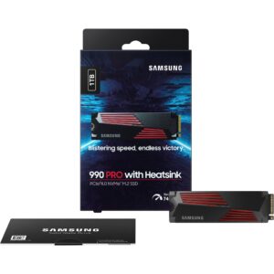 SSD të Brendshëm M.2 1TB Samsung 990 PRO Heatsink NVMe PCIe 4.0 x 4