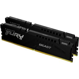 DDR5 5600 64GB Kingston CL40 2x32GB Kit FURY Beast Black - RAM Memorie