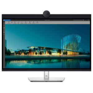 Monitor Dell U3224KBA UltraSharp / 31.5" / 6K Ultra HD IPS / LCD / Webcam / 60Hz / 8ms / USB-C + USB-A + HDMI + HDCP + DisplayPort  + Thunderbolt - Zezë/Argjend