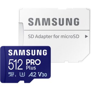 Kartë Memorie SD CARD 512GB Samsung PRO Plus micro UHS-I U3 Full HD 4K UHD