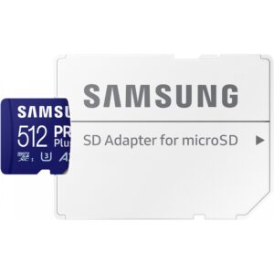 Kartë Memorie SD CARD 512GB Samsung PRO Plus micro UHS-I U3 Full HD 4K UHD