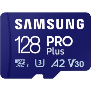 Kartë Memorie SD CARD 128GB Samsung PRO Plus microSD UHS-I U3 Full HD 4K UHD