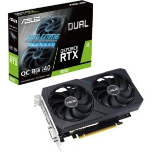 Kartelë Grafike Nvidia RTX 3050 8GB ASUS Dual OC LHR V2 GDDR6 DUAL-RTX3050-O8G-V2