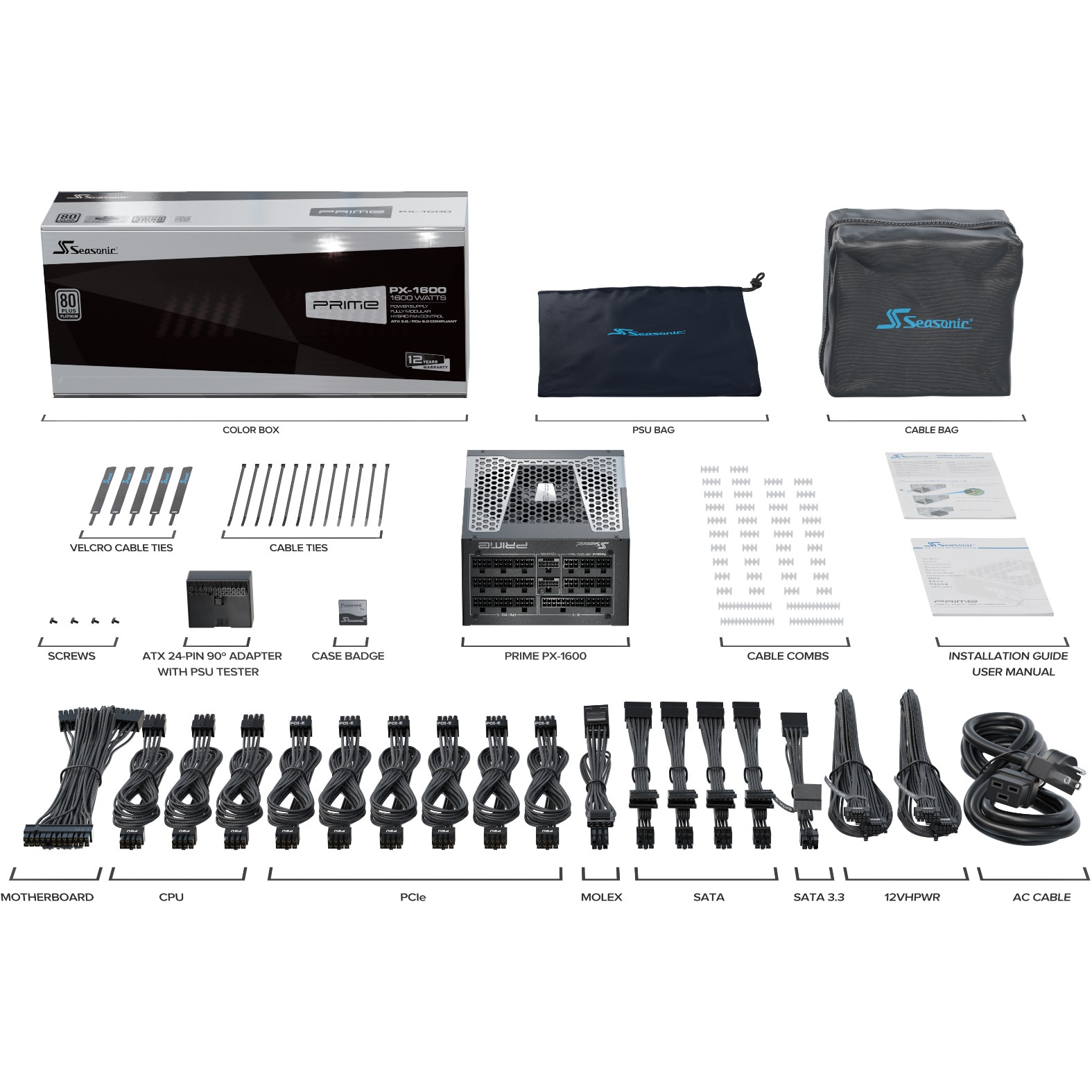 Furnizues Energjie PSU 1600W Seasonic PRIME PX-1600 ATX3.1 | 80+ Platinum - Figura 3