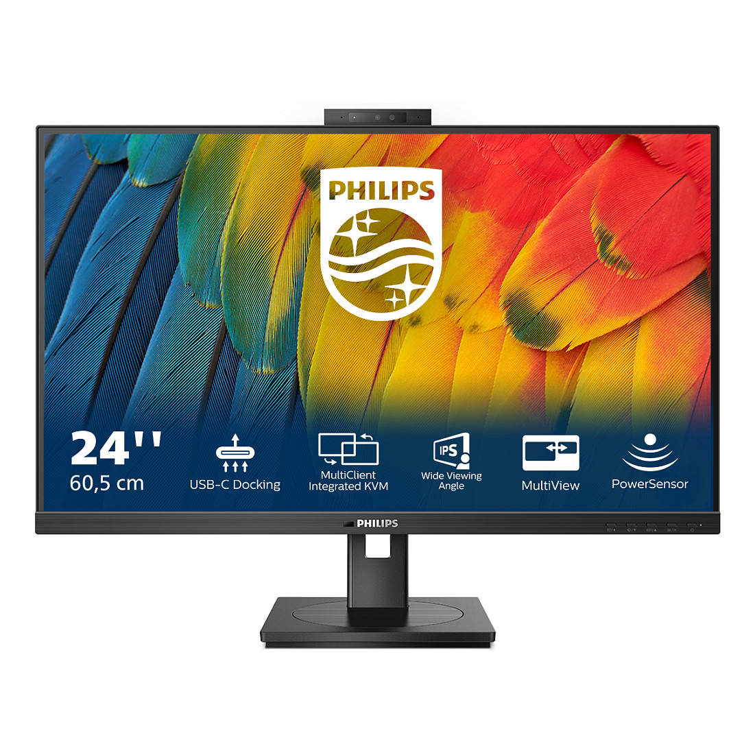 Monitor Philips 24B1U5301H / 23.8"/ Full HD IPS / LCD / 75 Hz / 4 ms / HDMI+DisplayPort+USB+HDCP - Zezë