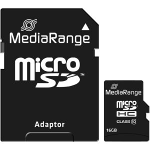 Kartë Memorie SD CARD MEDIARANGE MR958 - 16 GB - Black
