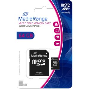 Kartë Memorie SD CARD MEDIARANGE MR955 - 64 GB - Black
