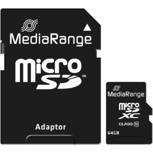 Kartë Memorie SD CARD MEDIARANGE MR955 - 64 GB - Black