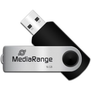 USB Flash Drive STICK 16GB MEDIARANGE MR910 - e zezë dhe hiri