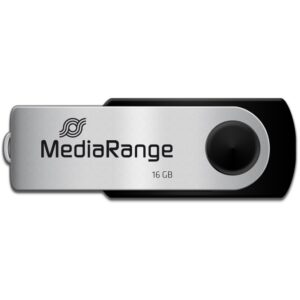 USB Flash Drive STICK 16GB MEDIARANGE MR910 - e zezë dhe hiri