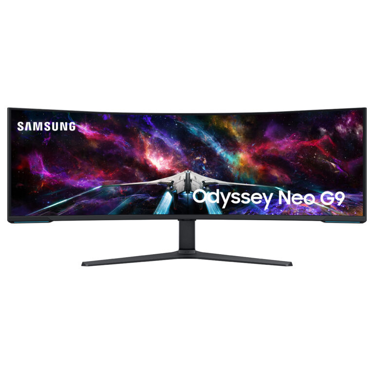 Ekran Gaming Samsung Odyssey Neo G9 S57CG954NU / 57"/ DualUHD VA Curved / 240Hz / 1ms / DP+HDMI+USB - Zezë / Bardhë