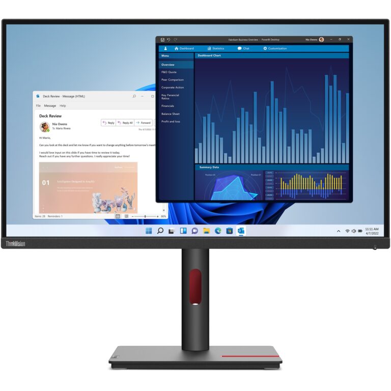 Monitor Lenovo ThinkVision T27p-30 / 27" 4K UHD / HDMI + DP +USB-C / e zezë