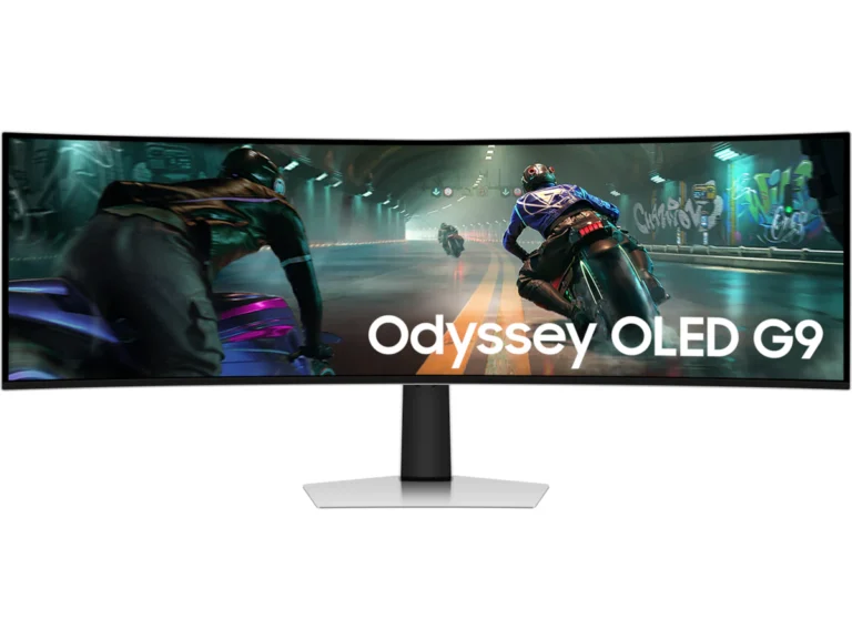 Monitor Gaming Samsung Odyssey G9 LS49DG912SUXEN / 49''/ DQHD OLED Curved / 144Hz / 0.03ms / HDMI+DP - Argjendi