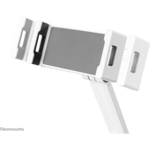 Mbajtëse për Monitor Tablet stand with 3 pivot points (4.7" - 12.9") max 1kg - desk mount - Neomounts White