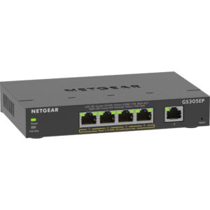 Switch 5P Netgear Plus GS305EP-100PES - i menaxhuar/POE+/63W