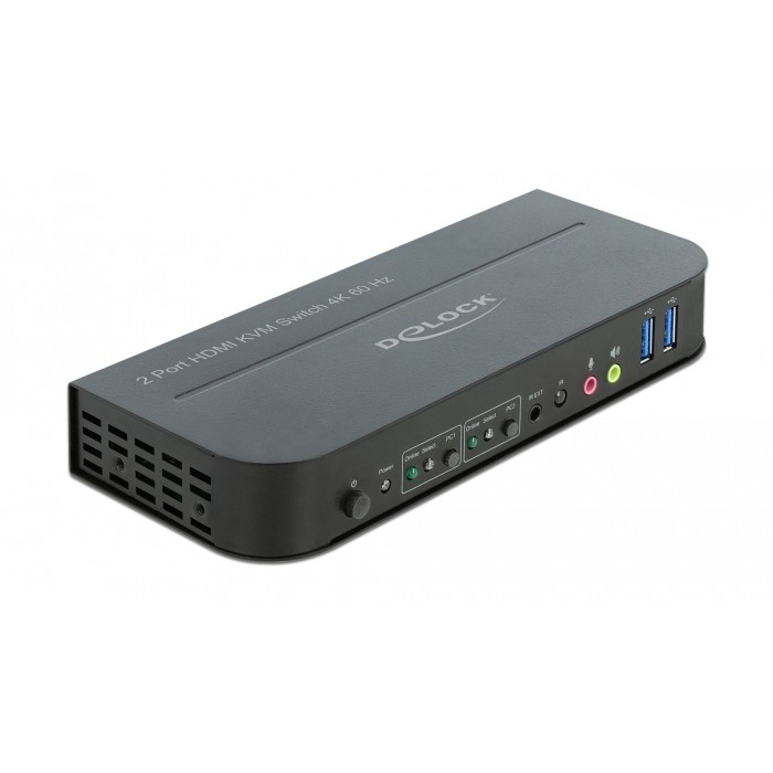 DELOCK HDMI KVM Switch / 4K 60Hz / USB 3.0 + Audio