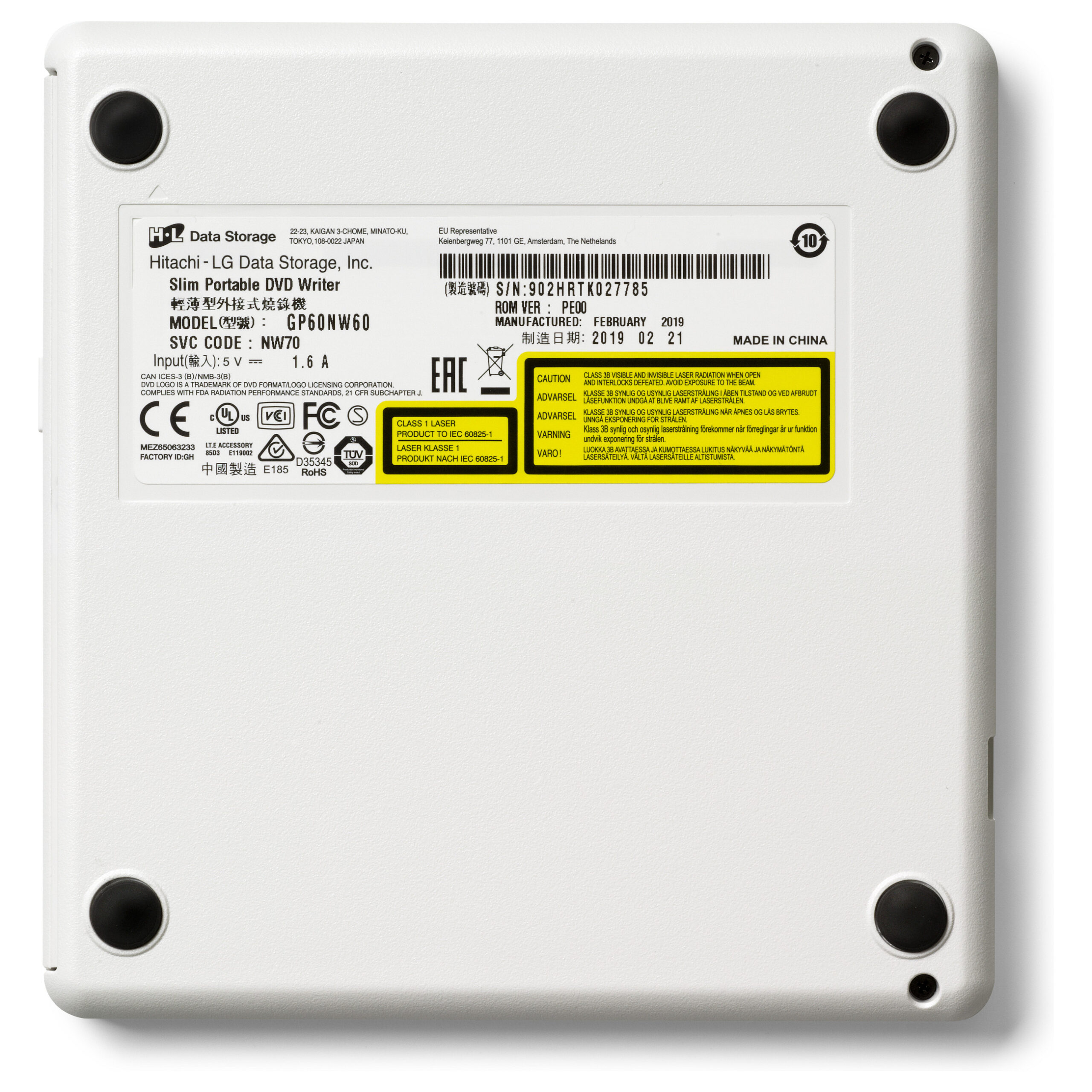 DVD e jashtme HLDS GP60NW60 Ultra Slim USB 2.0 - Figura 5