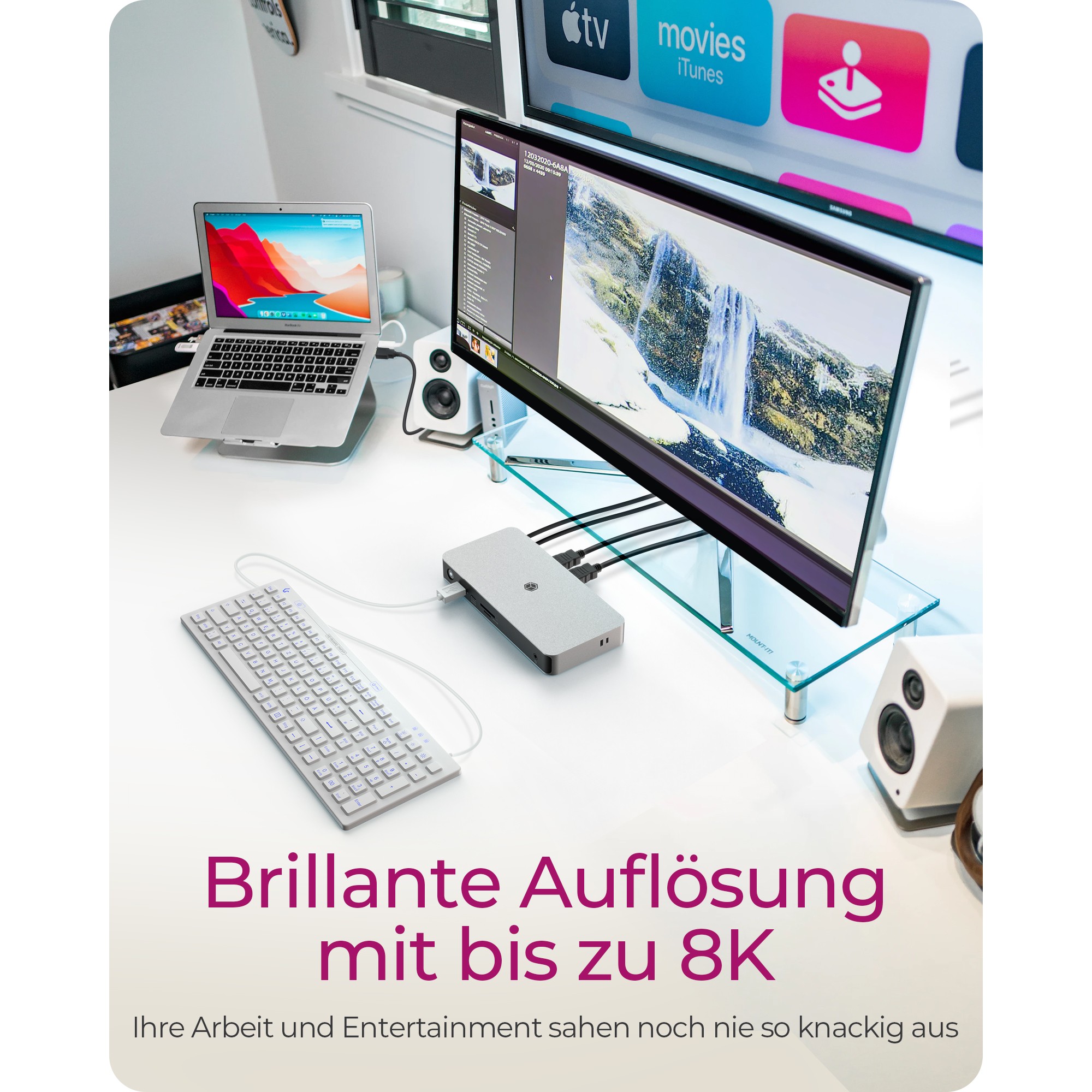 Docking Station ICY BOX IB-DK2880-C41 USB4 10-në-1 PD 100W - Zezë - Figura 3