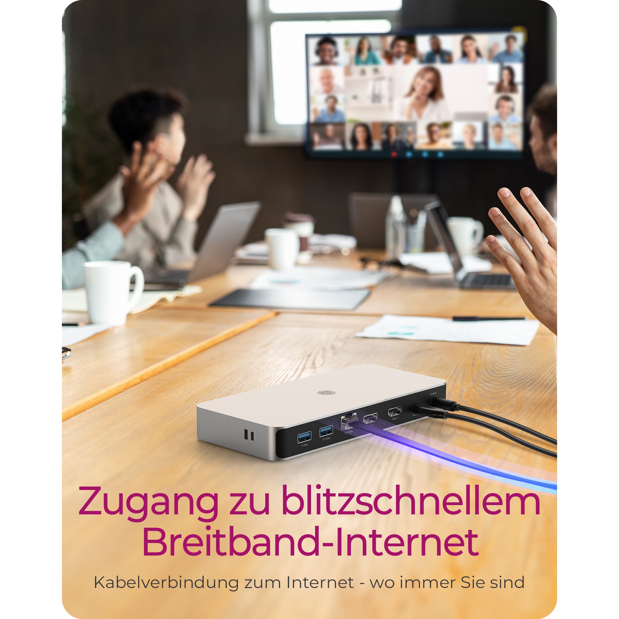 Docking Station ICY BOX IB-DK2880-C41 USB4 10-në-1 PD 100W - Zezë - Figura 4