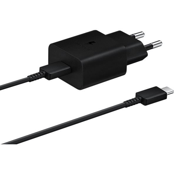 Aksesorë për telefon Samsung 15W Fast Charger with USB-C Cable – Zezë - Figura 4