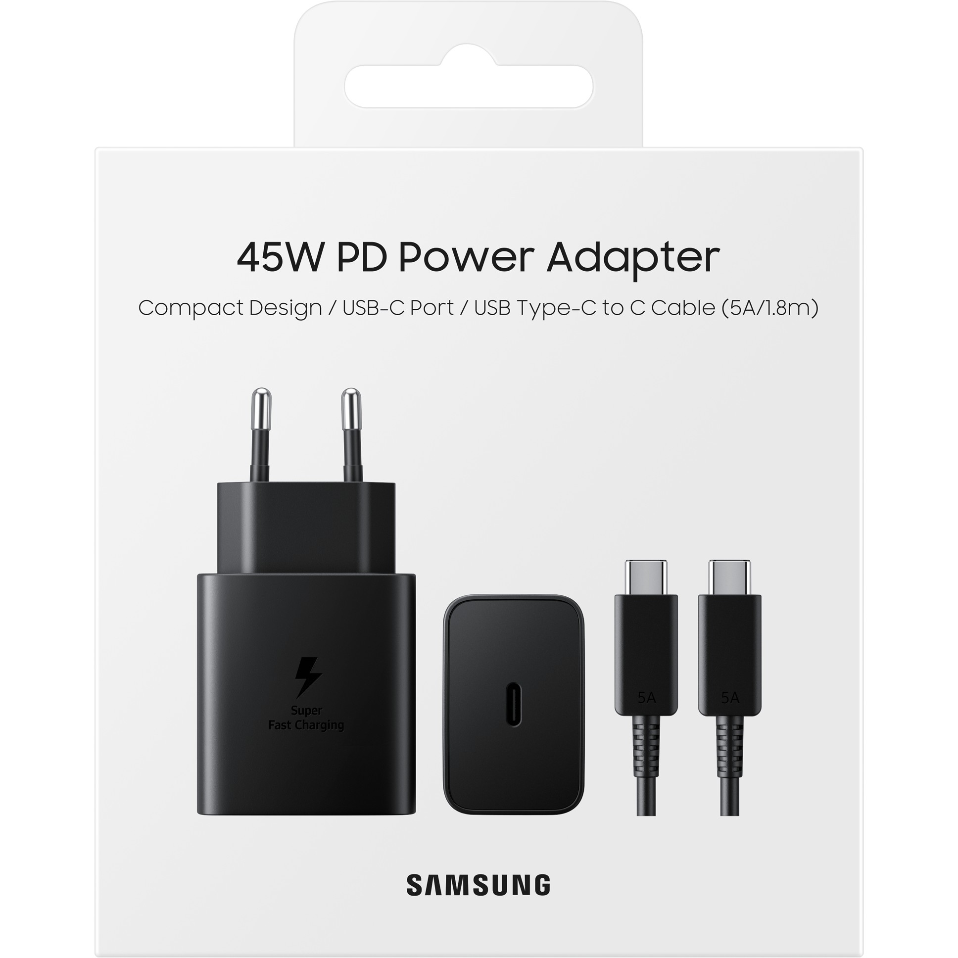 Adapter Samsung / Fast Charger 45W / incl. USB Type-C Cable - Zezë - Figura 5