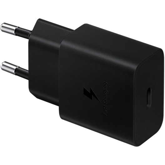 Aksesorë për telefon Samsung 15W Power Travel Adapter USB-C Wall Charger – Zezë
