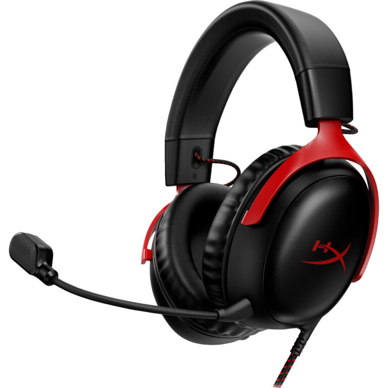 Kufje Gaming Over‑Ear HP HyperX Cloud III Gaming – Zezë/Kuqe