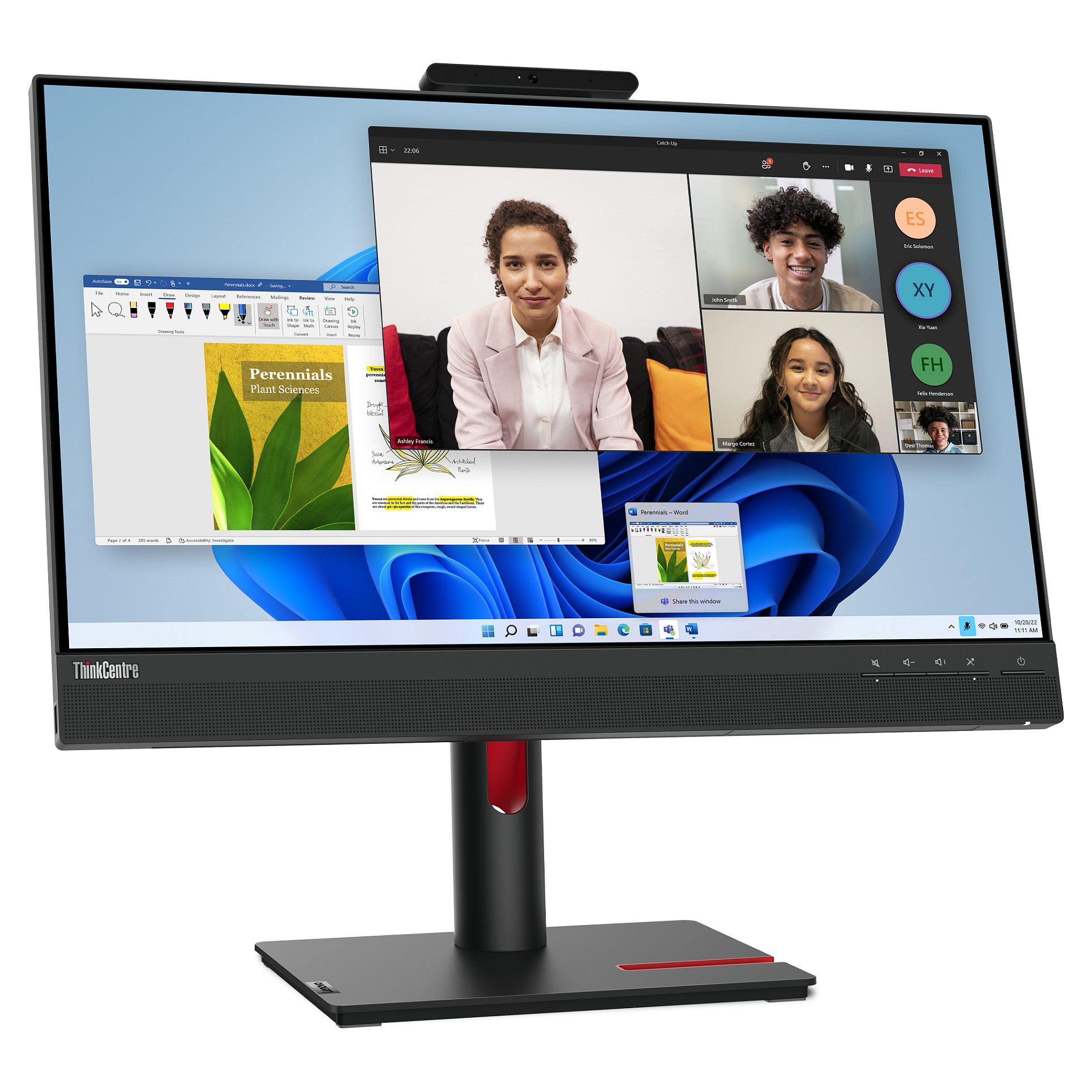 Monitor Lenovo ThinkCentre Tiny-in-One / 23.8"/ Full HD IPS / LED / 60Hz / 6ms / USB-B + USB-A + HDMI + DisplayPort - Zezë/Kuqe - Figura 3