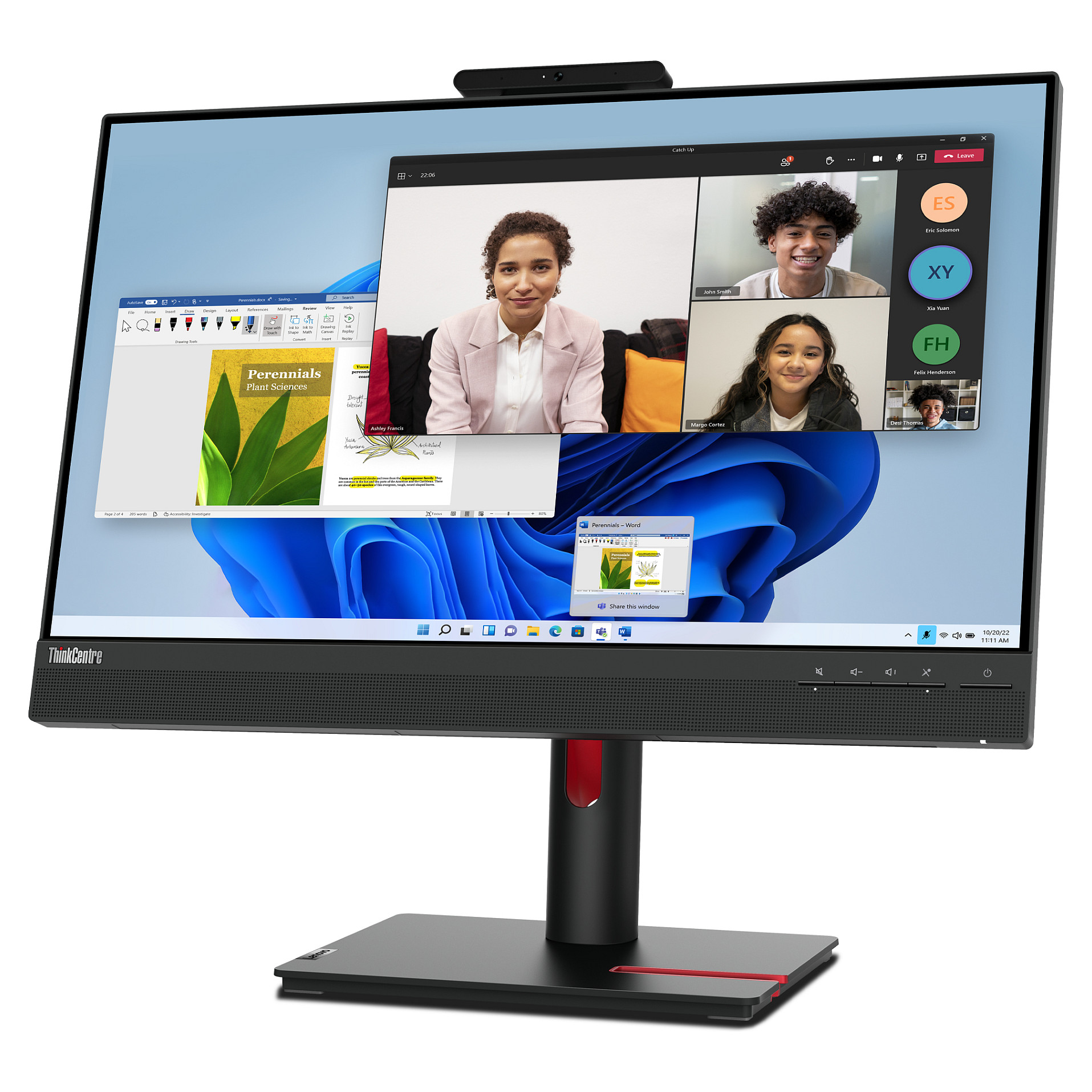 Monitor Lenovo ThinkCentre Tiny-in-One / 23.8"/ Full HD IPS / LED / 60Hz / 6ms / USB-B + USB-A + HDMI + DisplayPort - Zezë/Kuqe - Figura 4